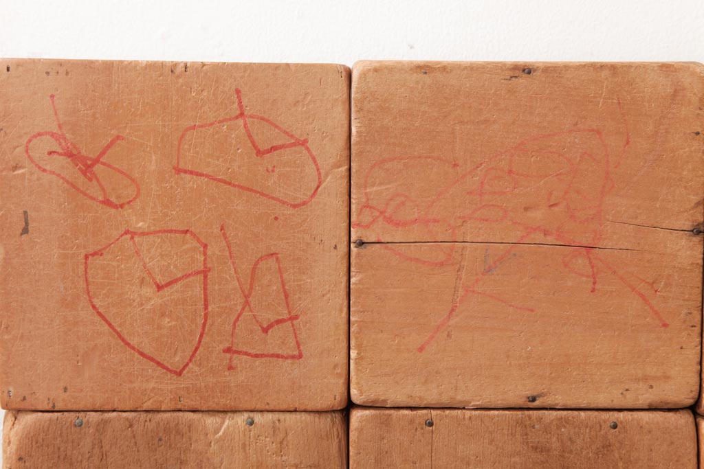 アンティーク雑貨　昭和レトロ　大きな積み木セット【マルチ/15ヶ組】(飾り台、花台、ディスプレイ雑貨)(1)