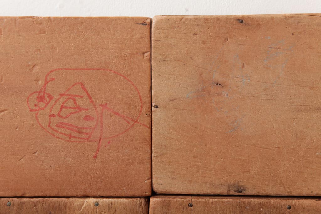 アンティーク雑貨　昭和レトロ　大きな積み木セット【マルチ/15ヶ組】(飾り台、花台、ディスプレイ雑貨)(1)