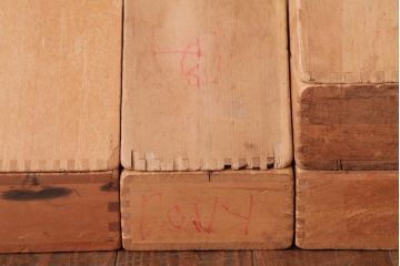 アンティーク雑貨　昭和レトロ　大きな積み木セット【マルチ/15ヶ組】(飾り台、花台、ディスプレイ雑貨)(1)