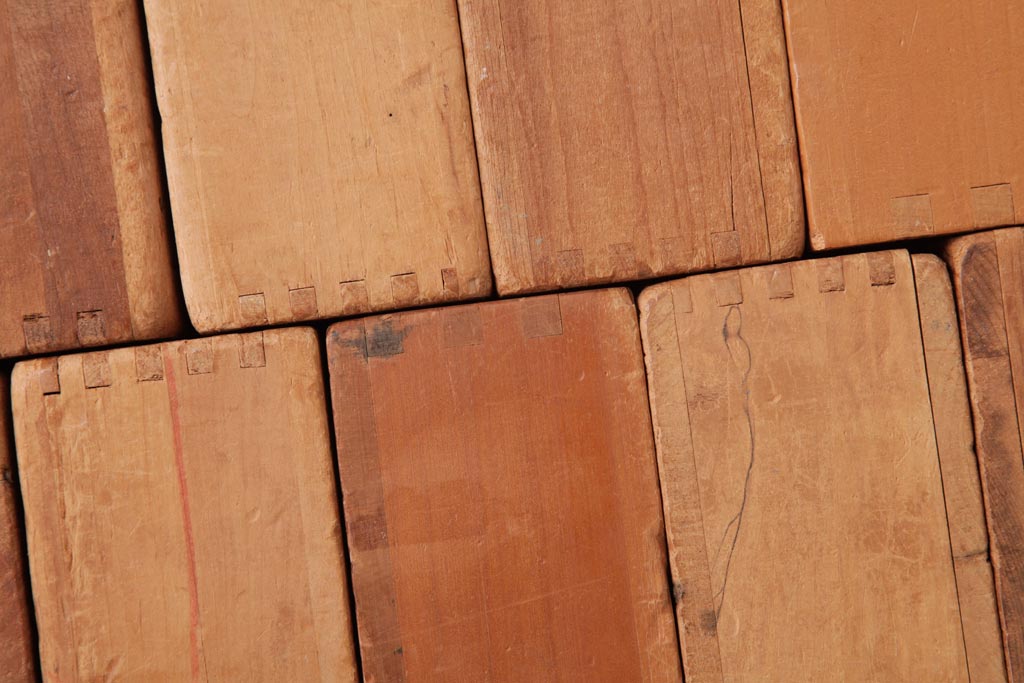 アンティーク雑貨　昭和レトロ　大きな積み木セット【マルチ/15ヶ組】(飾り台、花台、ディスプレイ雑貨)(1)