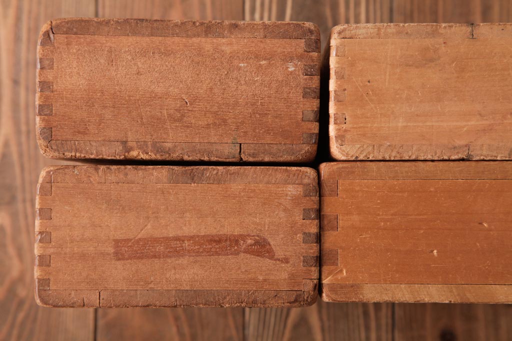 アンティーク雑貨　昭和レトロ　大きな積み木セット【マルチ/15ヶ組】(飾り台、花台、ディスプレイ雑貨)(1)