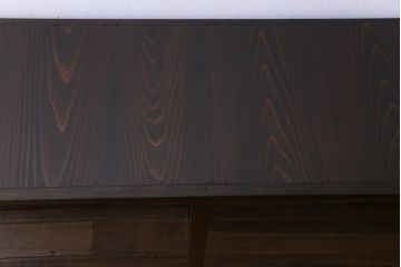 アンティーク家具　和製アンティーク　大正ロマンな雰囲気漂う二段重ね戸棚(キャビネット、収納棚、食器棚、ショーケース)