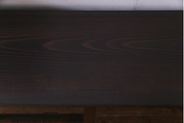 アンティーク家具　和製アンティーク　大正ロマンな雰囲気漂う二段重ね戸棚(キャビネット、収納棚、食器棚、ショーケース)