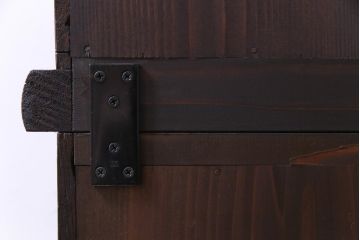 アンティーク家具　和製アンティーク　大正ロマンな雰囲気漂う二段重ね戸棚(キャビネット、収納棚、食器棚、ショーケース)