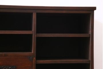 ラフジュ工房オリジナル　引き出しリメイク　重厚な和の雰囲気が楽しめるテレビボード(ローボード、収納棚)