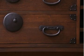 ラフジュ工房オリジナル　引き出しリメイク　和モダンなお部屋づくりにぴったりなリビングボード(ローボード、収納棚)