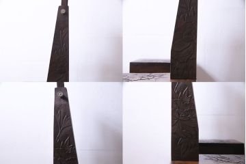 ヴィンテージ家具　ビンテージ　伝統工芸　軽井沢彫り　大輪の牡丹が目を引くドレッサー(鏡台)