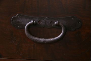ラフジュ工房オリジナル　前板ケヤキ材　明治大正期の引き出しをリメイクしたローボード(テレビ台、テレビボード、収納棚)