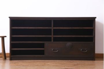 ラフジュ工房オリジナル　引き出しリメイク　素朴な丸金具のリビングボード(テレビボード、ローボード、収納棚)