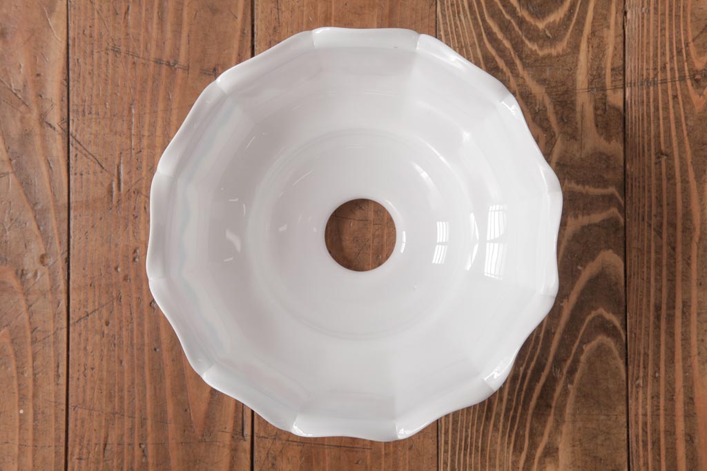 フランスアンティーク　湖のほとりが描かれた絵画のようなペンダントライト(天井照明)