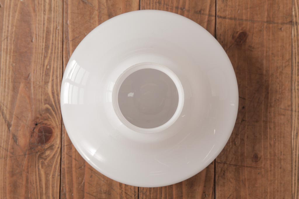 和製アンティーク　戦前　まるみのあるフォルムがレトロなガラスシェード照明(天井照明)