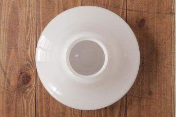 和製アンティーク　戦前　まるみのあるフォルムがレトロなガラスシェード照明(天井照明)