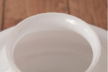 和製アンティーク　戦前　まるみのあるフォルムがレトロなガラスシェード照明(天井照明)
