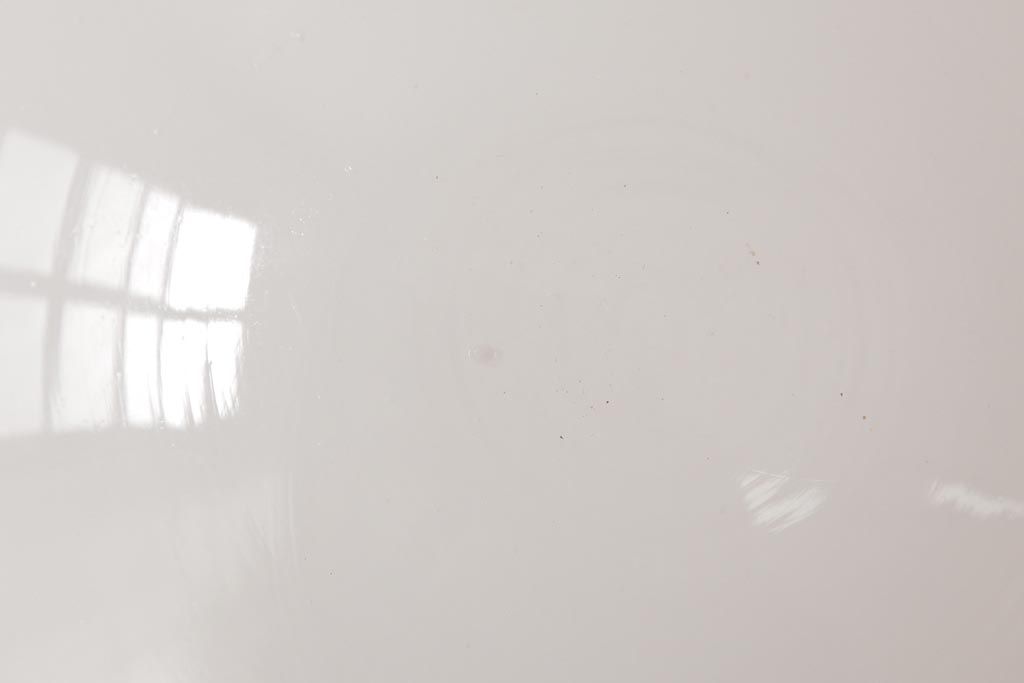 和製アンティーク　戦前　まるみのあるフォルムがレトロなガラスシェード照明(天井照明)