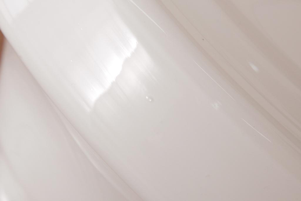 和製アンティーク　戦前　まるみのあるフォルムがレトロなガラスシェード照明(天井照明)