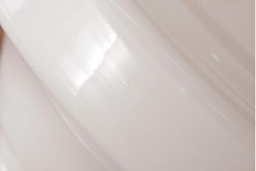 和製アンティーク　戦前　まるみのあるフォルムがレトロなガラスシェード照明(天井照明)