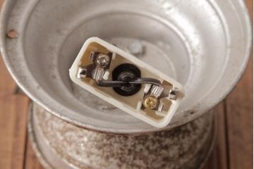 和製アンティーク　戦前　まるみのあるフォルムがレトロなガラスシェード照明(天井照明)