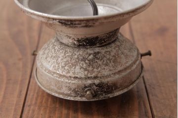 和製アンティーク　戦前　まるみのあるフォルムがレトロなガラスシェード照明(天井照明)