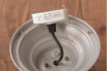 和製アンティーク　戦前　まるみのあるフォルムがレトロなガラスシェード照明(天井照明)