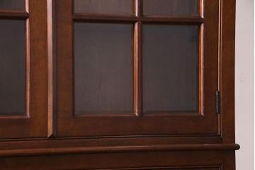 中古　松本民芸家具　E型特注書棚　クラシカルな雰囲気が品のあるブックケース(本箱)(定価約63万円)