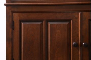 中古　松本民芸家具　E型特注書棚　クラシカルな雰囲気が品のあるブックケース(本箱)(定価約63万円)