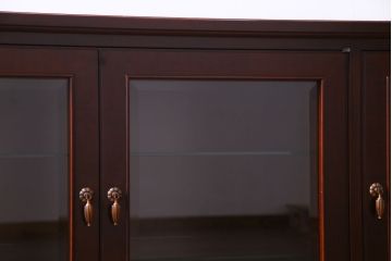 中古　神戸洋家具　メープル不二屋　高級感あふれるデザインのサイドボード(収納棚)(定価約48万円)
