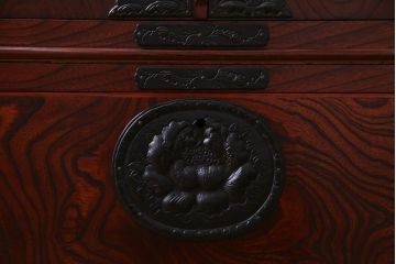中古　伝統民芸　岩谷堂箪笥　みちのく8号　荘厳な佇まいが魅力的なワードローブ(洋服タンス)