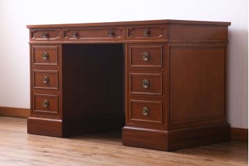 中古美品　DREXEL HERITAGE JAPAN(ドレクセルヘリテイジ・ジャパン)　Triune(トライユン)　デスク(机、在宅ワーク、在宅用)(定価約75万円)