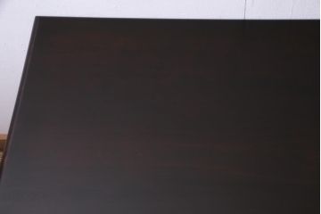 中古　九州民芸家具　上品な雰囲気漂う片袖デスク(机、在宅ワーク、在宅用ワークデスク)(定価約28万円)(1)