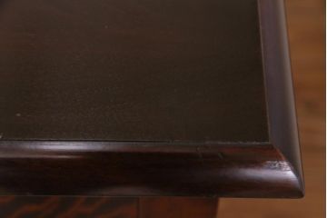 中古　九州民芸家具　上品な雰囲気漂う片袖デスク(机、在宅ワーク、在宅用ワークデスク)(定価約28万円)(1)