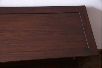 ビンテージ　民芸家具　ケヤキ材　作り込みが丁寧な茶箪笥(茶棚、収納棚、戸棚、ヴィンテージ)(R-034967)
