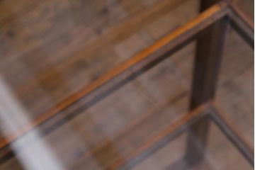 レトロ家具　昭和レトロ　ヒノキ材　シンプルな木枠が味わい深いガラスケース(ショーケース、陳列棚)