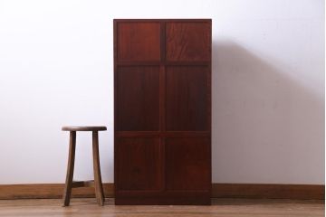 ビンテージ 民芸家具　カリン無垢材　花梨　上品な佇まいの引き出し(薬箪笥)(定価約29万円)