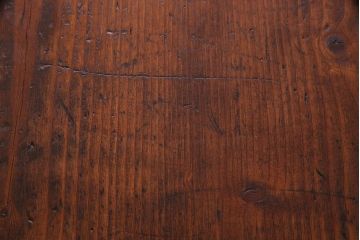 アンティーク家具　フランスアンティーク　パイン材　使い込まれた風格の漂うキャスター付きテーブル(デスク、在宅ワーク、在宅用カフェテーブル)