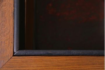 アンティーク雑貨　和製アンティーク　銅燗壺付き　ケヤキ・黒柿　別格品!細部の意匠までこだわり抜かれた長火鉢(木製火鉢)
