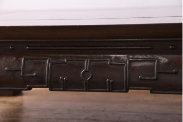 アンティーク家具　重厚な雰囲気が魅力の古い唐木座卓(センターテーブル、ローテーブル)(1)