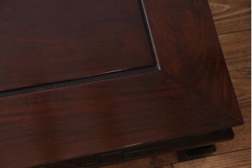 アンティーク家具　重厚な雰囲気が魅力の古い唐木座卓(センターテーブル、ローテーブル)(1)