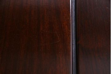 アンティーク家具　重厚な雰囲気が魅力の古い唐木座卓(センターテーブル、ローテーブル)(1)