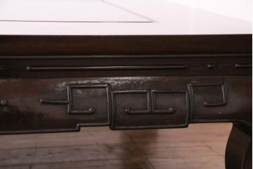 アンティーク家具　重厚な雰囲気が魅力の古い唐木座卓(センターテーブル、ローテーブル)(1)