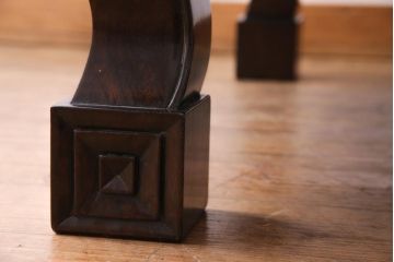 アンティーク家具　重厚な雰囲気が魅力の古い唐木座卓(センターテーブル、ローテーブル)(1)