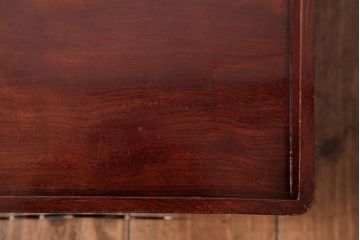 和製アンティーク　総ケヤキ材　艶やかな漆塗りが目を引くお膳