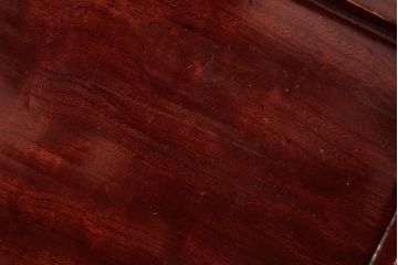 和製アンティーク　総ケヤキ材　艶やかな漆塗りが目を引くお膳