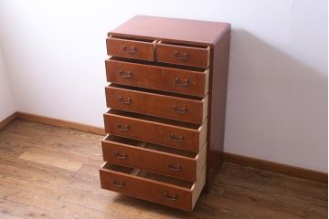 江戸指物家具　池之端京屋　桑・桐材　品の良いつくりの和タンス(整理箪笥)(定価約54万円)