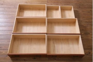 江戸指物家具　池之端京屋　桑・桐材　品の良いつくりの和タンス(整理箪笥)(定価約54万円)