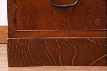 江戸指物家具　池之端京屋　桑・桐材　品の良いつくりの和タンス(整理箪笥)(定価約54万円)