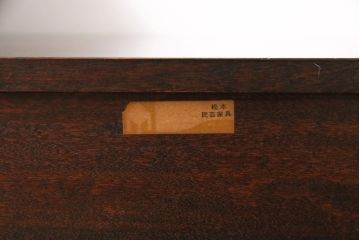 アンティーク雑貨　中古　松本民芸家具　M型一面鏡　シンプルなデザインのドレッサー(鏡台)(定価約19万円)