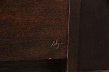 アンティーク雑貨　中古　松本民芸家具　M型一面鏡　シンプルなデザインのドレッサー(鏡台)(定価約19万円)
