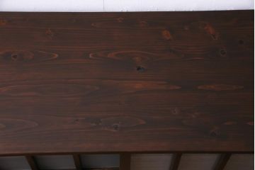 ラフジュ工房オリジナル　引き出し付きのデザインが素敵な古建具リメイクのテレビボード(ローボード)