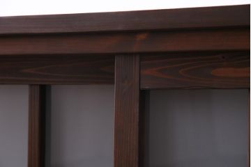 ラフジュ工房オリジナル　引き出し付きのデザインが素敵な古建具リメイクのテレビボード(ローボード)