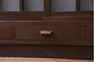 ラフジュ工房オリジナル　引き出し付きのデザインが素敵な古建具リメイクのテレビボード(ローボード)
